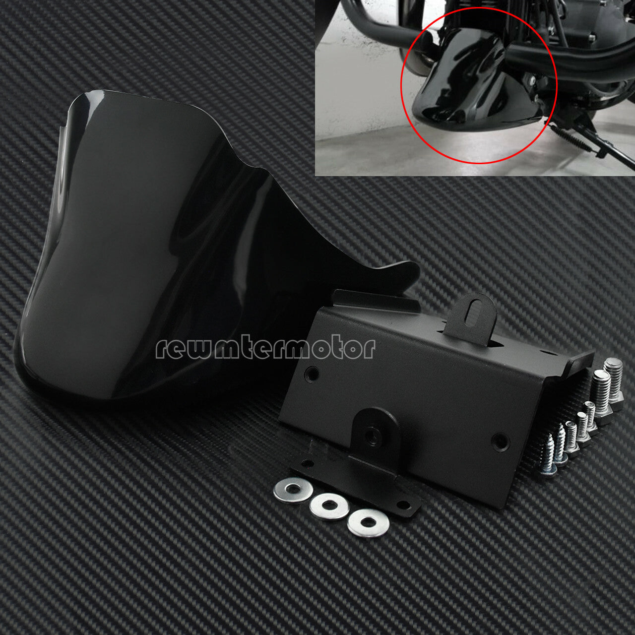 Fender Mudguard Spoiler Fits for Harley Sportster 1200 XL Iron 883 2004-2022 Q