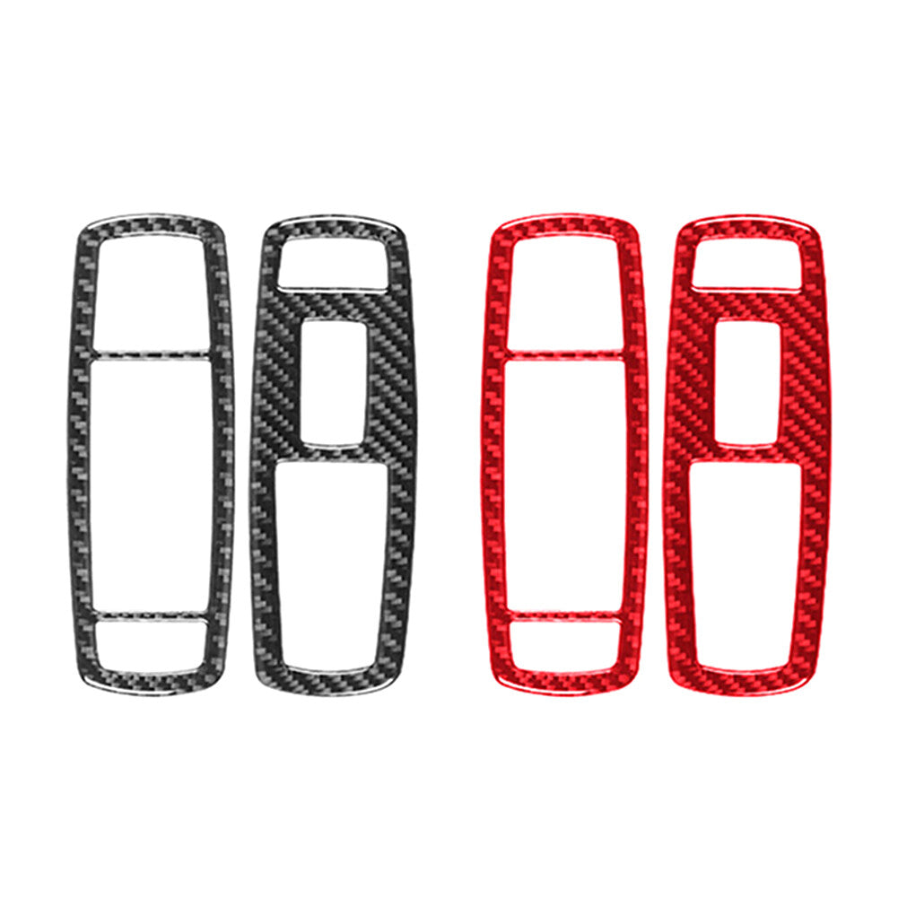 Carbon Fiber Front Window Lift Switch Panel Cover for Dodge Journey 2011-18
