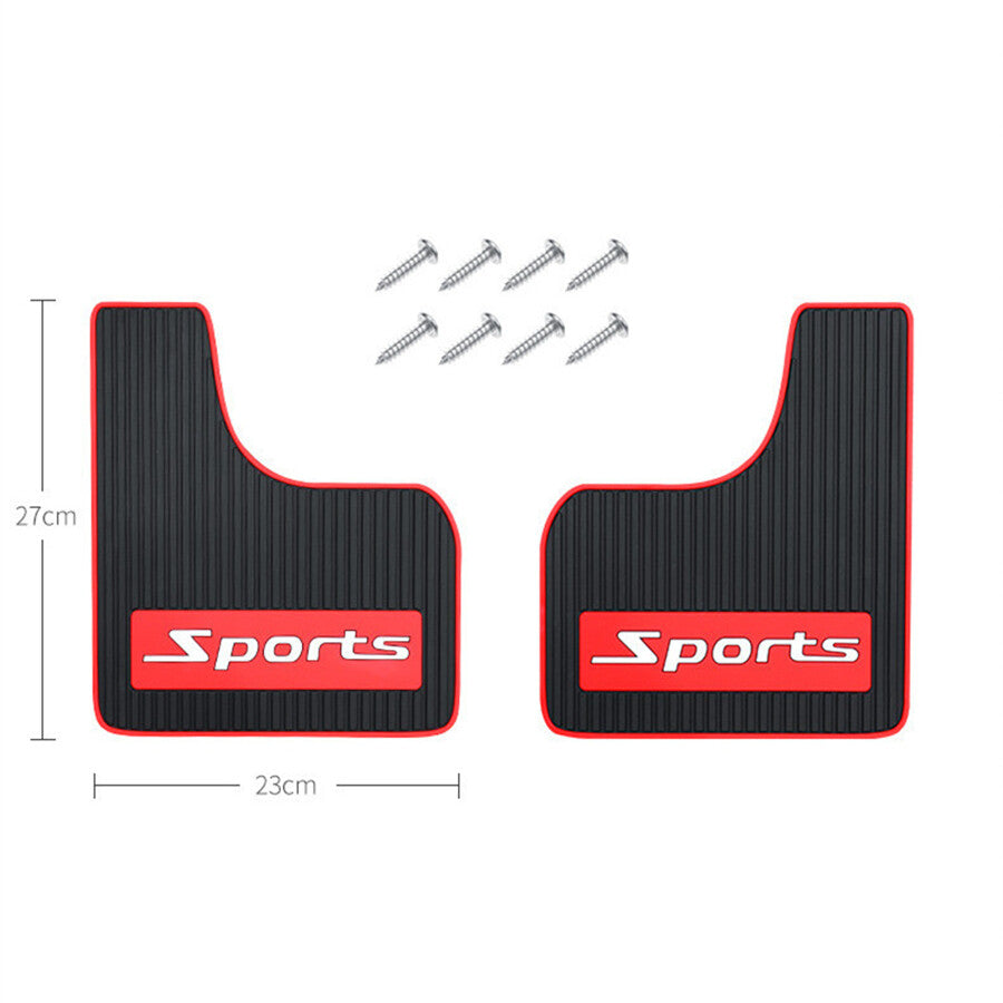 2 Pcs Sports Mud Flaps Mudflaps Splash Guards For Car Pickup for SUV Truck Universal