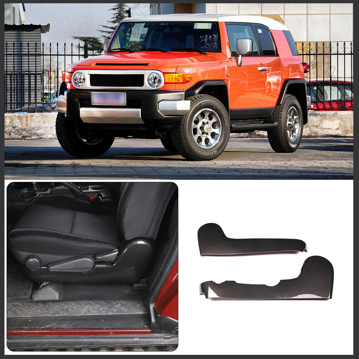 Red Right Passenger Car Rear Mirror Cap Cover For ToyotaRAV4 19-22- v