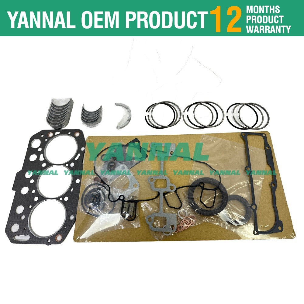 Rebuild kit for 3TN74 and 3TNE74 engines: large and small end bearings + rings + gaskets.