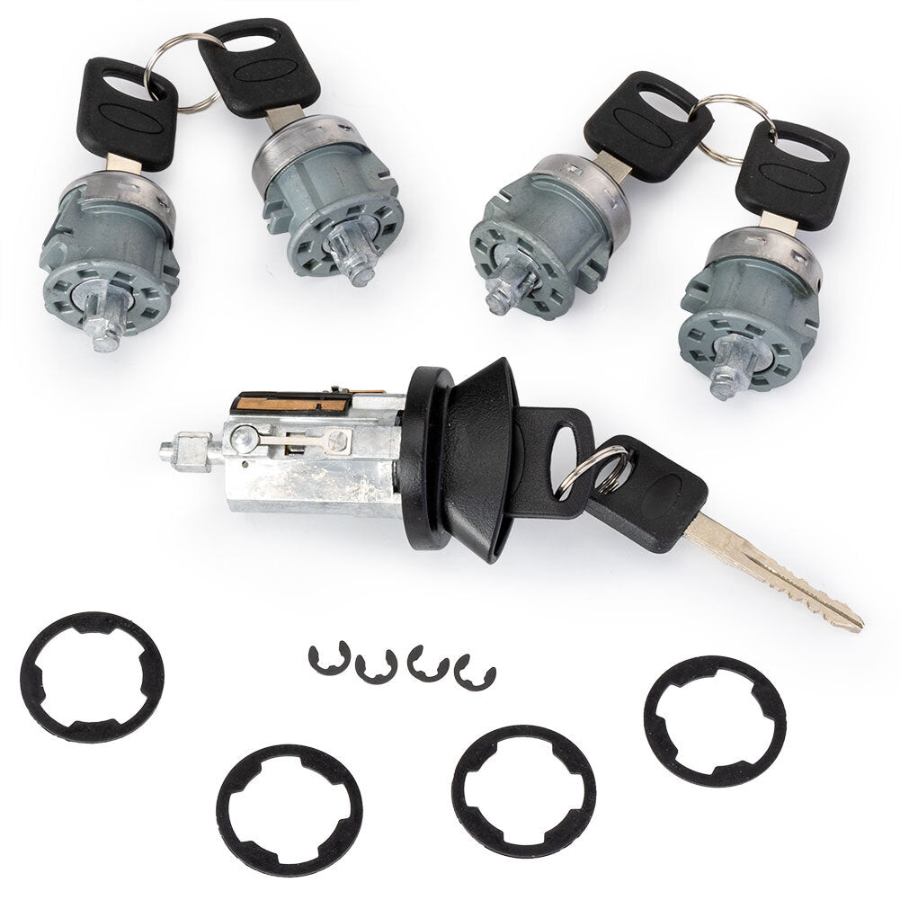 Suitable for Econoline E Van Ignition and 4-Door Lock Cylinder with 4-Key Kit - n