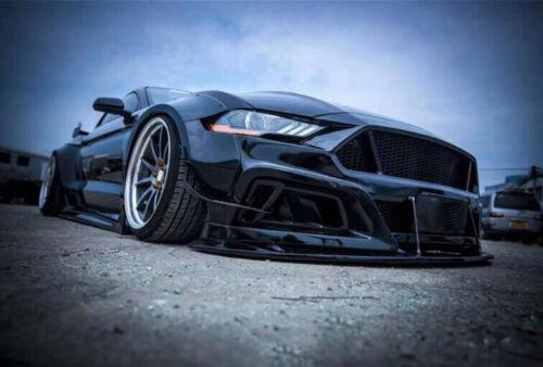ROBOT Primer Black Wide Body Fender Flare Body Kit 6PCS for Ford for Mustang 2015-17