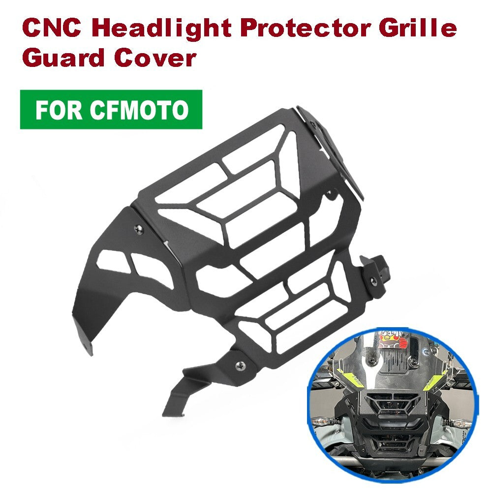 For CFMOTO 450MT IBEX 450 2024-2025 CNC Headlight Protector Grille Guard Cover Q