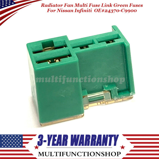 Radiator Fan Multi Fuse Link Green Fuses 24370-C9900 for Nissan for Infiniti Q