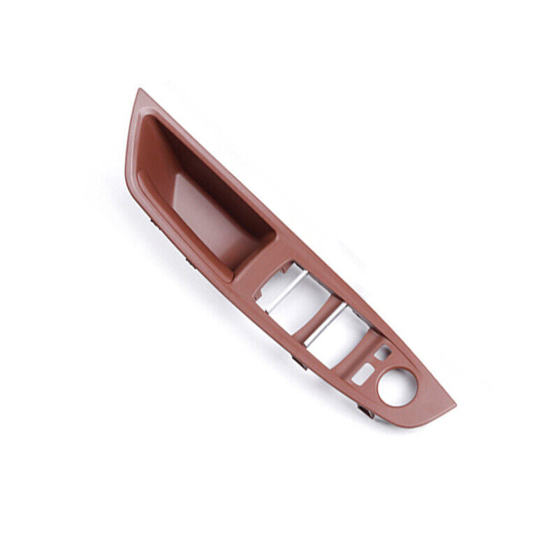 4PCS for BMW 5 Series F10 F11 Inner Door Panel Handle Pull Trim Cover Set Brown
