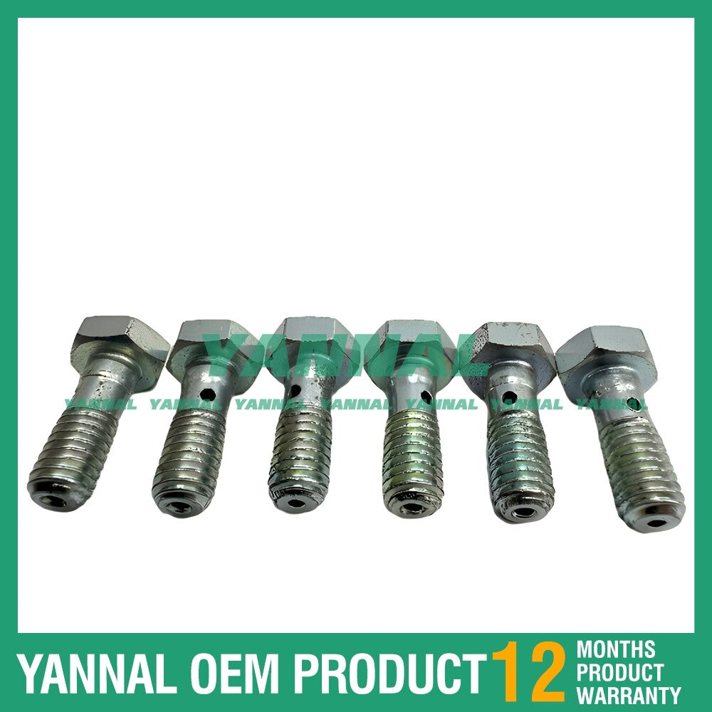 6-Piece Pack 6D102 Ling Injection Screws for Engine Parts -