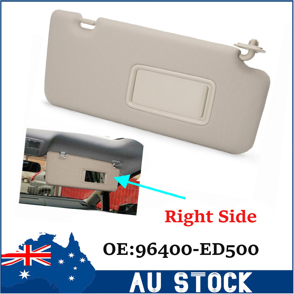 Right Sun Visor Shade W/ Mirror For 2004-2012 for Nissan Tiida C11 Hatch Sedan AU