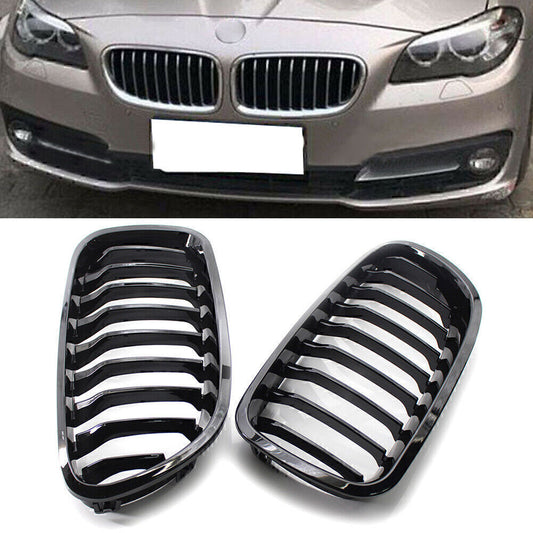 Gloss Black Front Kidney Grille Grill Painted Fit for BMW Sedan F10 F11 M5 2010-2016