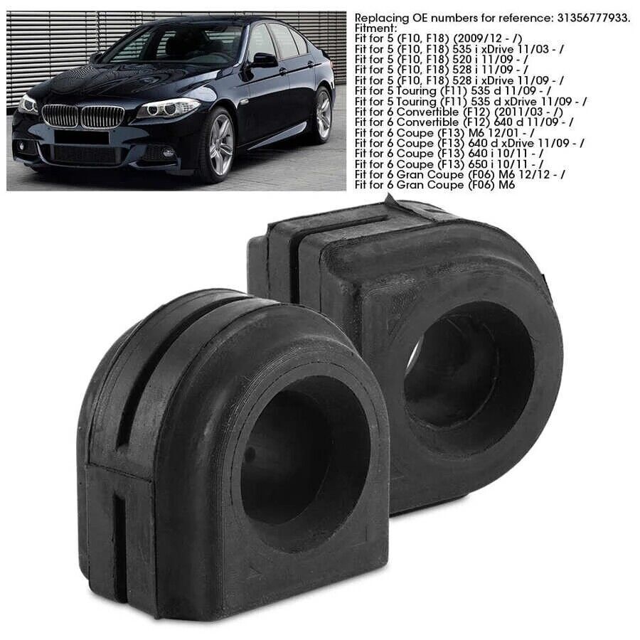 1Pair Front Stabilizer Sway Bar Bushing for BMW 650i 640i 530i 31356777933 Q