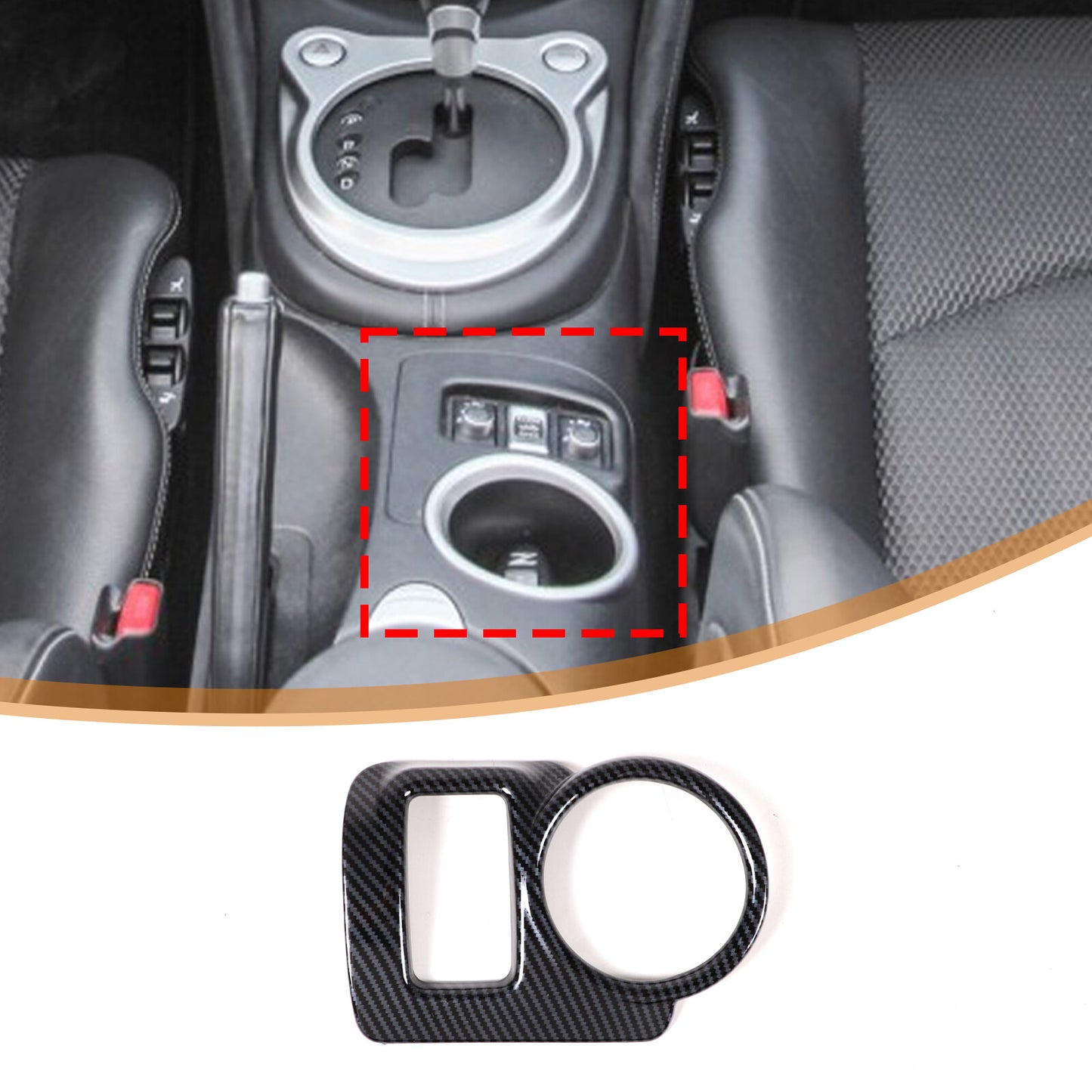 Carbon Fiber Front Fog Light Frame Trim for Subaru Crosstrek 2023 2024-2025- v