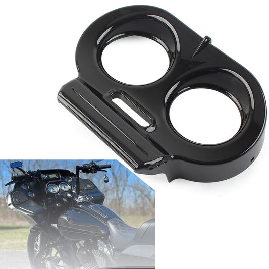 Gauge Cover Nacelle Housing Fairing for Harley Road Glide FLTRX FLTRU Black Q