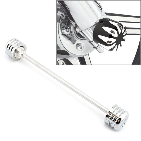 1xFront Axle Nut Cover Cap Installation Kit Fit for Harley Davidson Bike Aluminum G