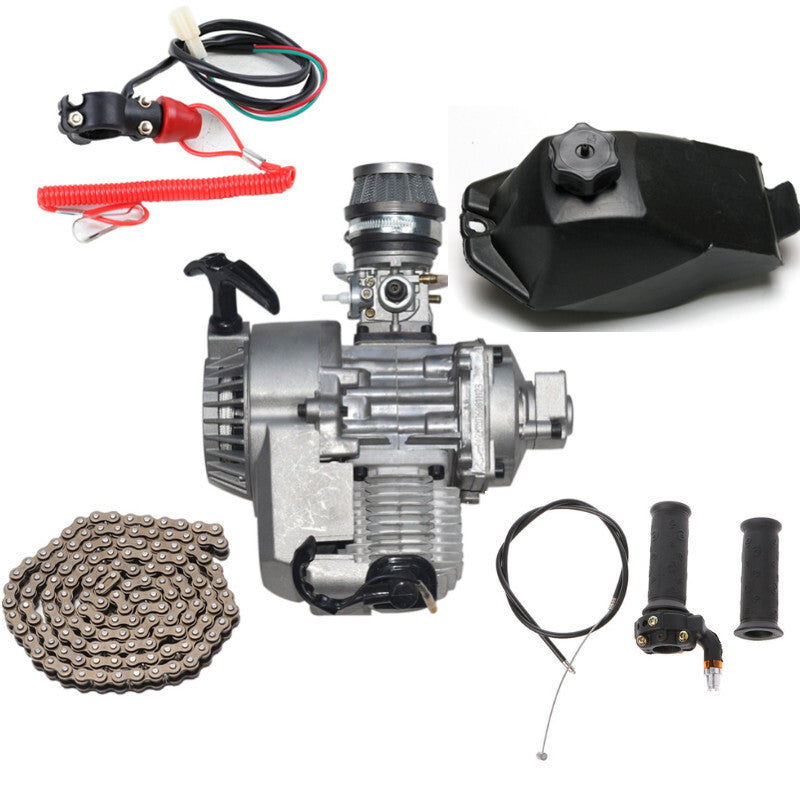 50cc 49cc 2 Stroke Engine Motor kit Pocket Pit Dirt Bike ATV Quad Scooter Buggy
