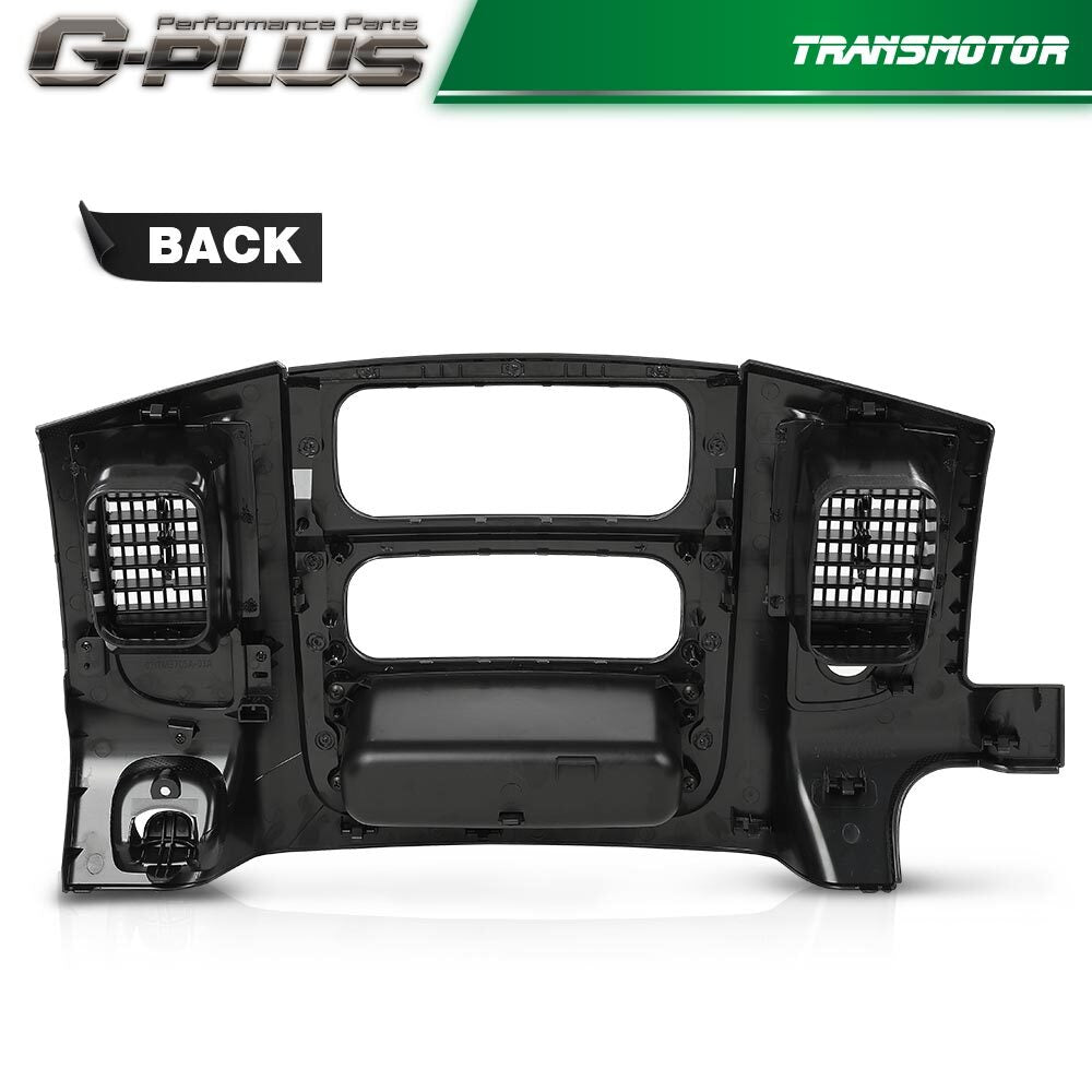 Fit 02-05 for Ram 1500 Center Dash Trim Bezel Radio Surround Panel Vents Slate Black