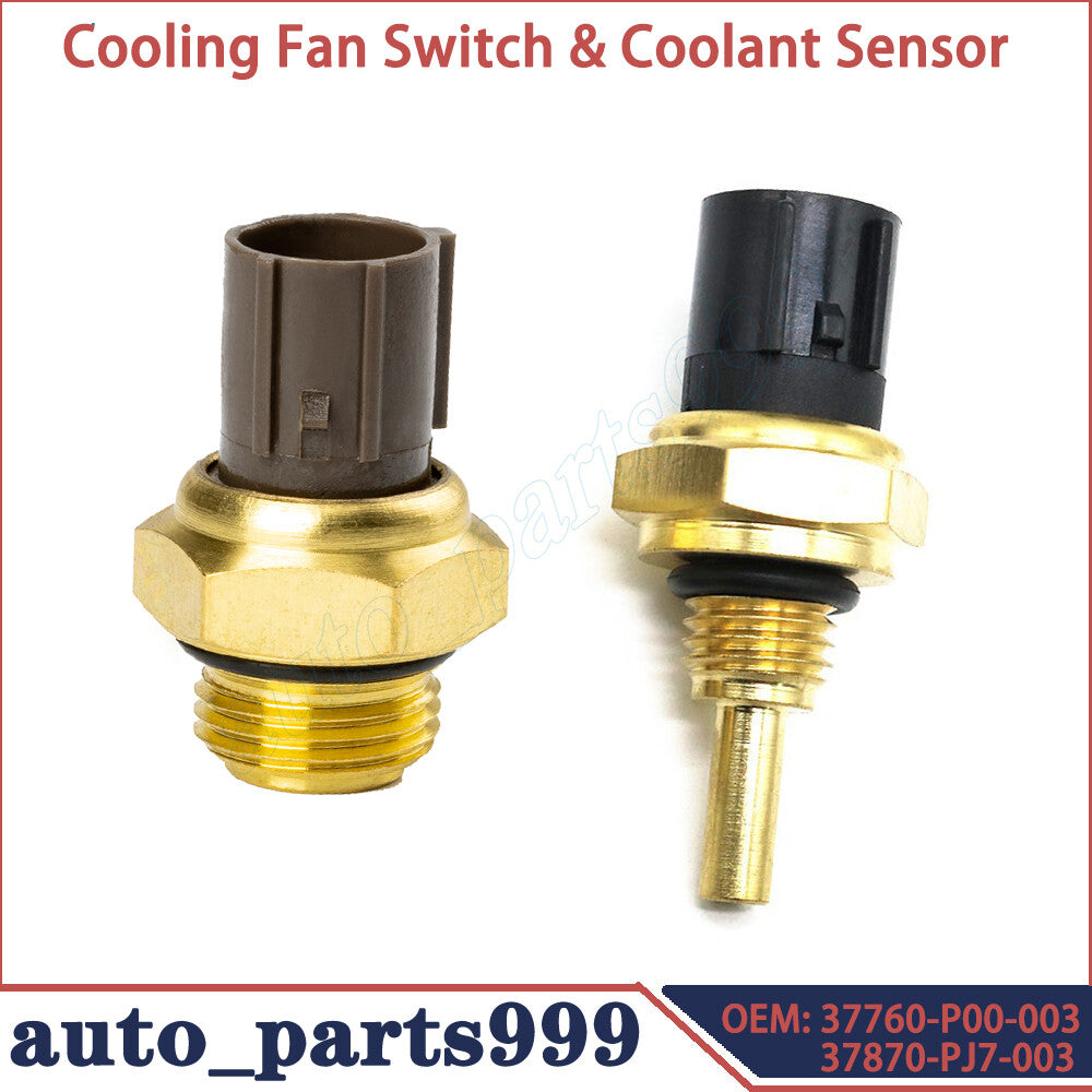 2-piece cooling fan switch and coolant sensor kit for Honda for Civic , Accord, for Acura RSX - n