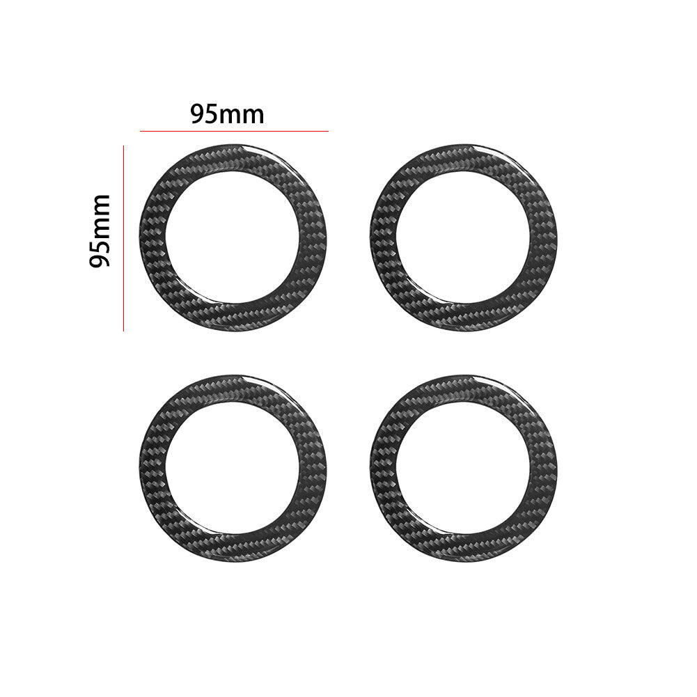 Suitable for 2016-2023 for Tacoma carbon fiber steering wheel button cover decoration new product- v