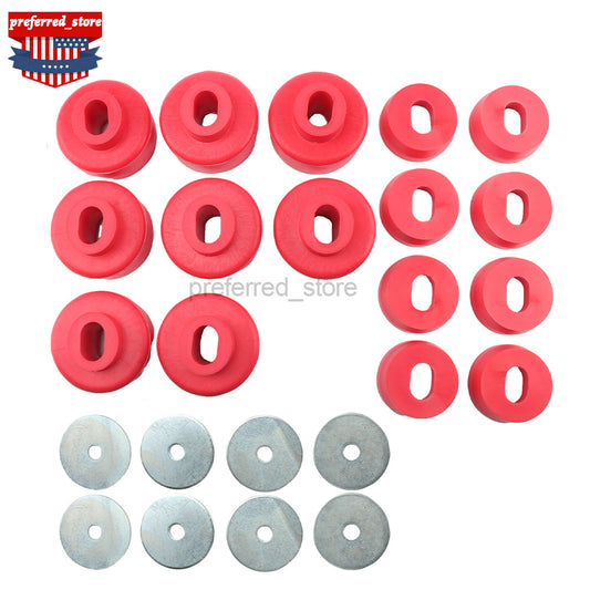 Body Cab Mount Bushing Kit For 1999-2014 for Chevy Silverado & for Sierra 2WD/4WD 7-141 Q