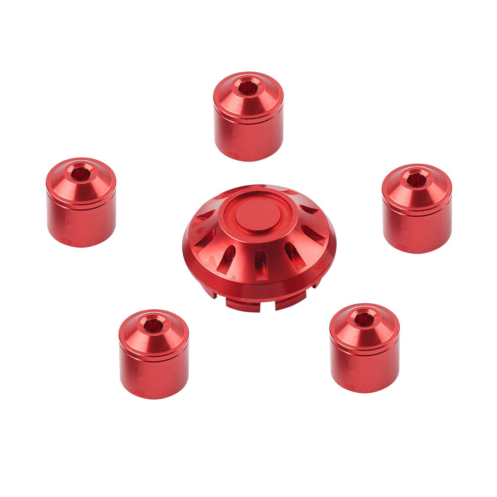 Red Front Hubcap Screw Wheel Hub Cover For Vespa Primavera/Sprint 150 13-21 Q
