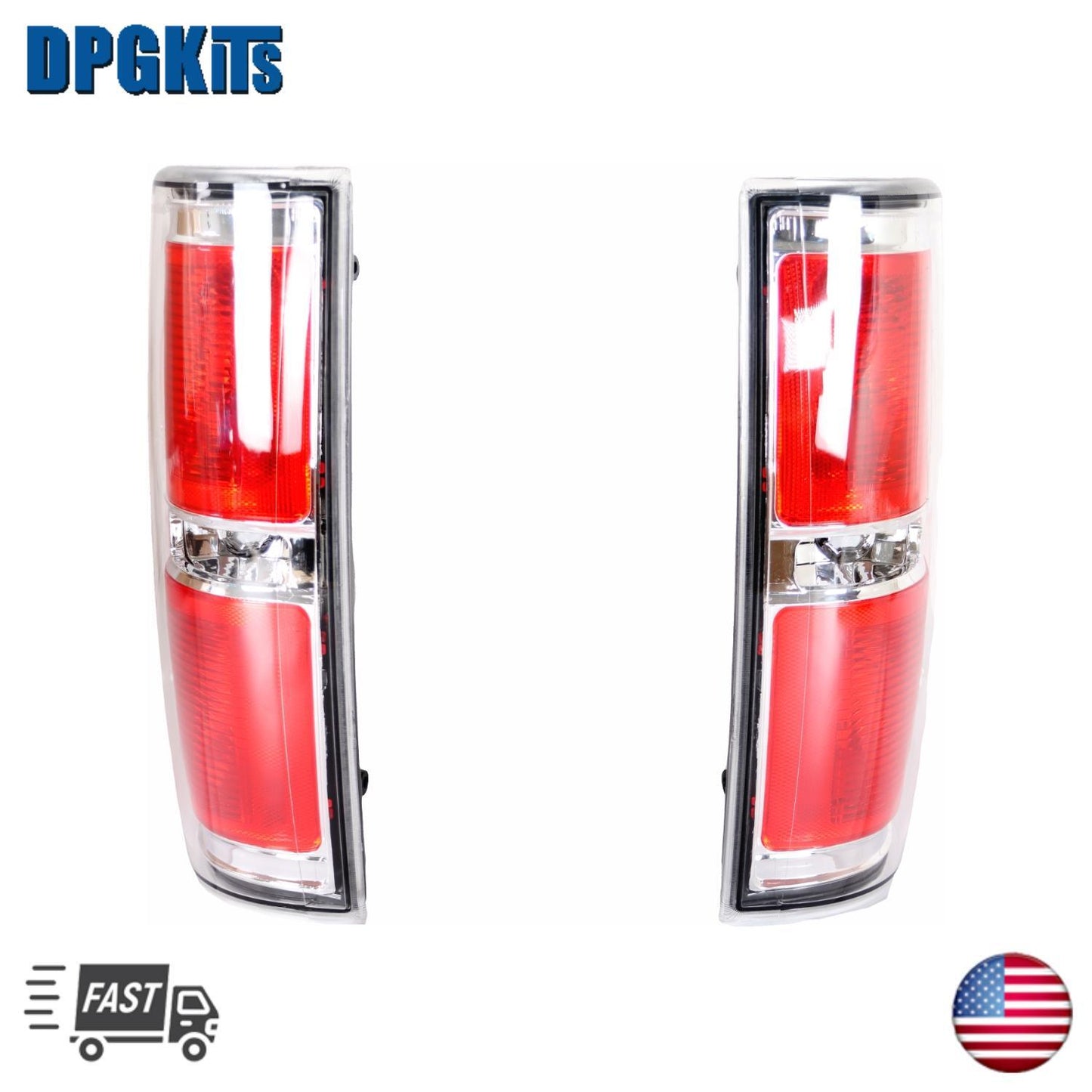 Pair Tail Lights Tail Lamps for Ford F150 2009-2014 FO2818148, FO2819148