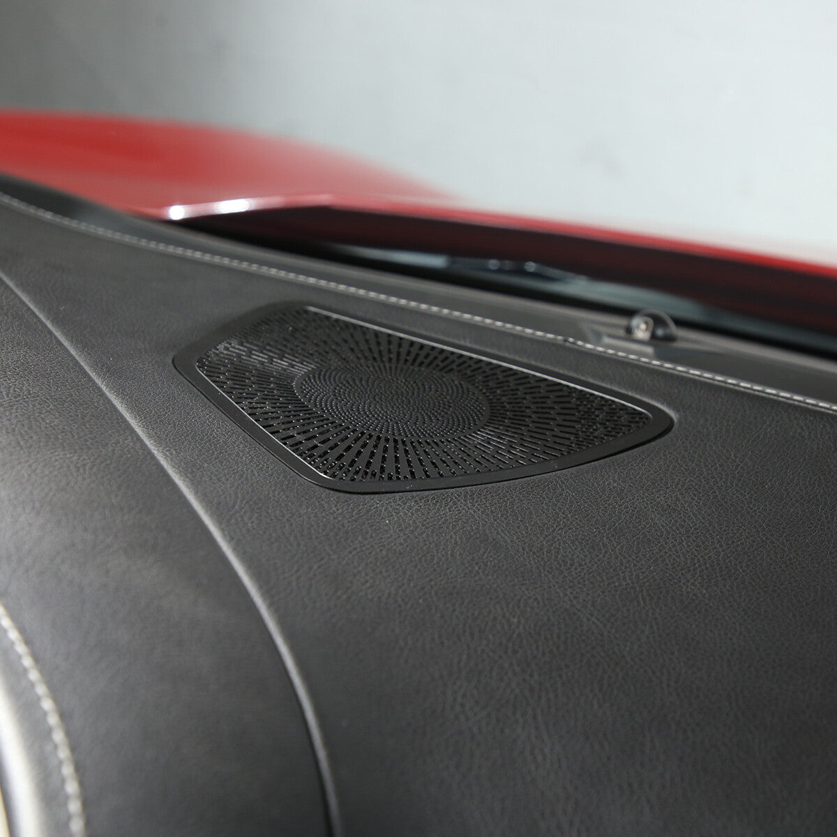 Red Real Carbon Fiber Armrest Side Panel Decal for Corvette C7 2014-2019- v