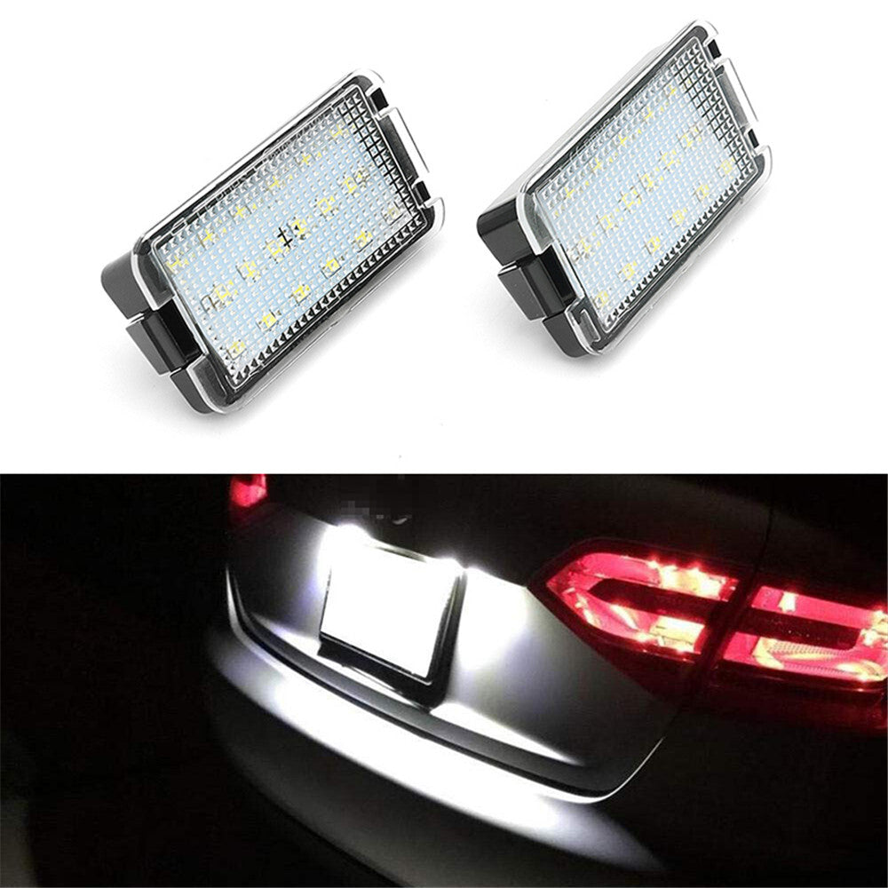 2Pcs Car Led License Number Plate Lights Lamps Bulbs for Seat Altea 2004-2009