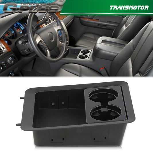 Center Console Tray Cup Holder Frame Fits 07-14 for Suburban Silverado for GMC - v