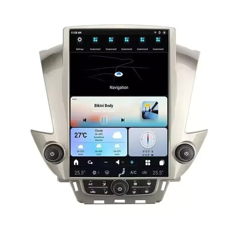 for Chevrolet Tahoe for GMC for Yukon 2014-2020 for Tesla for Smart Radio 14.4 Vertical Screen