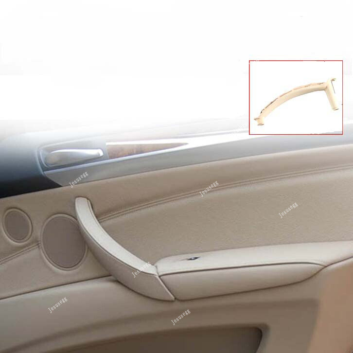 Door Panel Handle Pull Trim Cover Beige Left Side Inner Fits for BMW for X5 E70 X6 E71 Q
