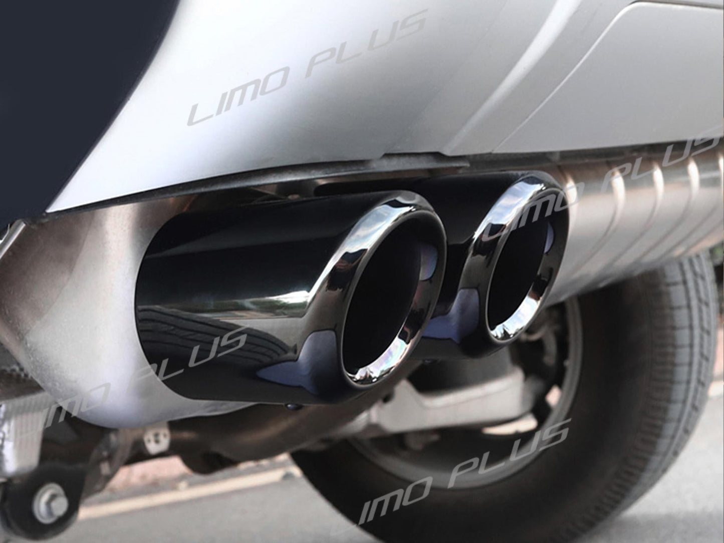 Black Exhaust Muffler Tips Tailpipe for 2020-2024 for Land Rover for Defender 90 110 Q