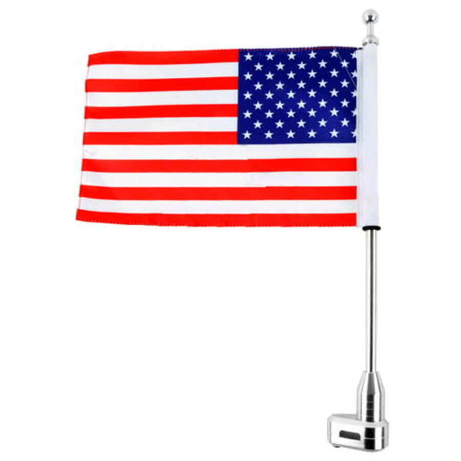 Flag Pole Luggage Rack Vertical American for Honda GoldWing GL1800 2001-2011 Q