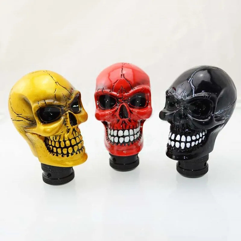 Universal JDM Skull Head Manual Car Gear Stick Shift Knob Shifter Lever Handle Q