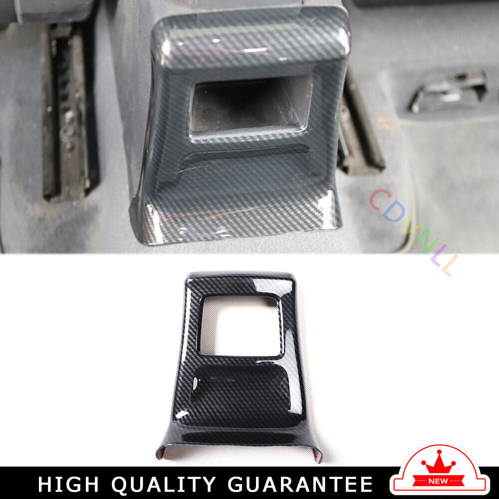 Car Rear Air Outlet Anti-Kick Panel Trim Fit for Audi Q2L 2018-2021 Carbon Fiber