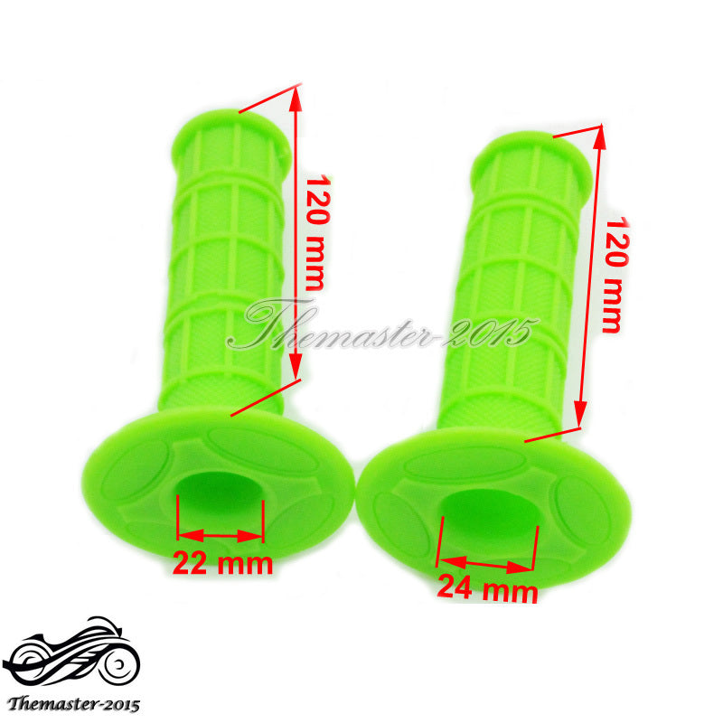 7/8 Soft Rubber Throttle Handlebar Handle Grips For Pit MX Dirt Bike Motorcycle Q