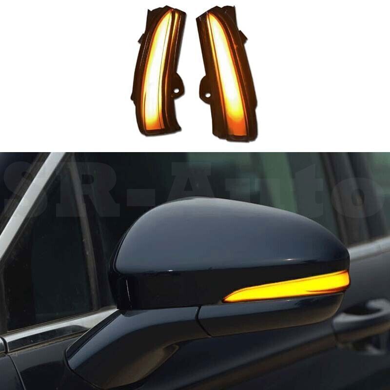 for Ford Mondeo Fusion 13-20 LED Turn Signal Side Rear Mirror Light Streamer 2X