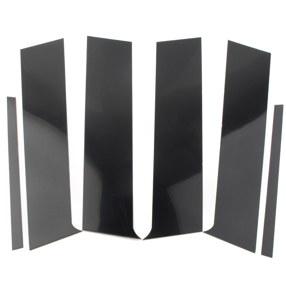 6pcs Black Pillar Posts Door Trim for Mitsubishi Lancer Sedan 2008-2017 2016
