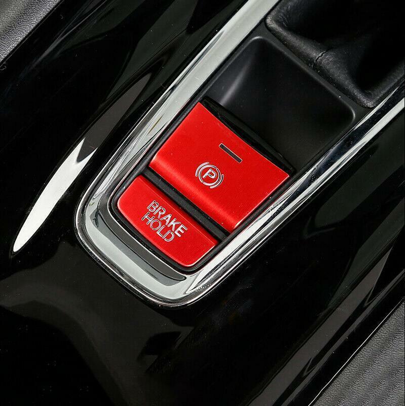 2X Red Accessories Gear Function Button Cover Trim for Honda HR-V HRV 2016-2021