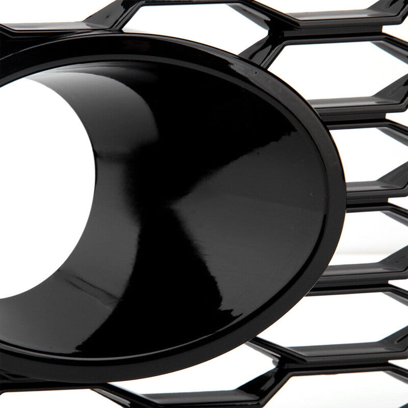 Left+Right Front Bumper Fog Light Cover Fog Lamp Grille for Audi RS6 2014-2018