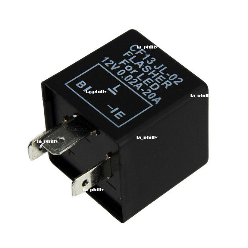 12V 3-Pin Car Flasher Relay Fix LED Light Turn Signal Hyper Flash CF13 JL-02 Q