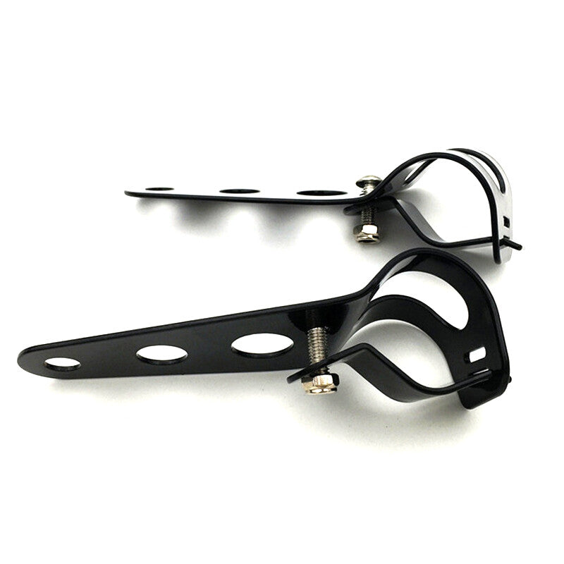 2pcs Motorcycle headlight mounting bracket, 38mm-51mm steel, front fork tube - n
