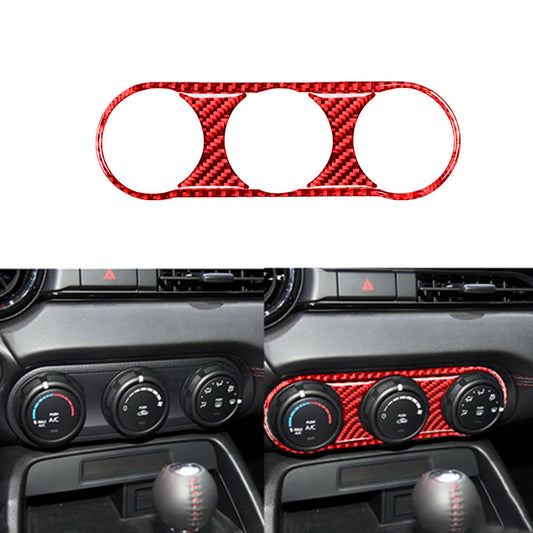 Red Carbon Fiber Rear Door Panel Cover Trim For Land for Range Rover Sport 2014-2017 v