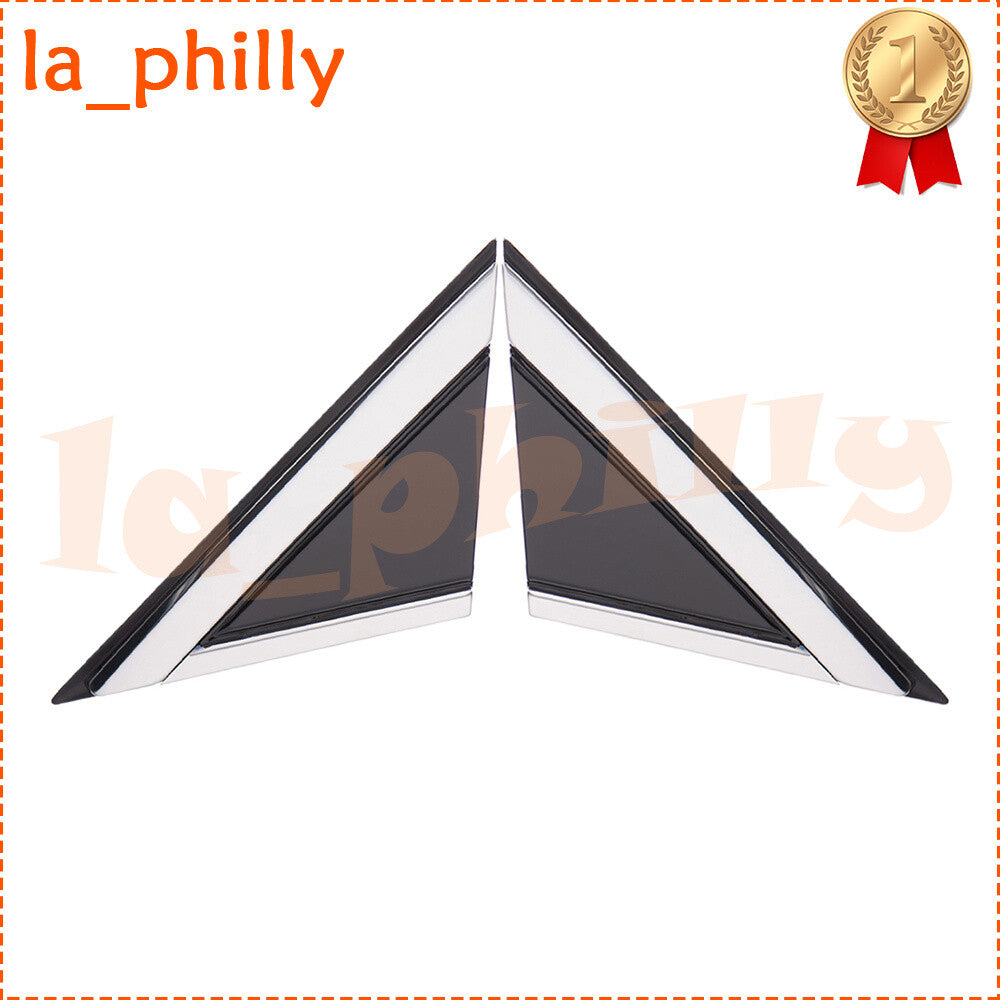 Pair Front LHRH Mirror Corner Triangle Molding Fender Fits for Cadillac SRX 2010-16