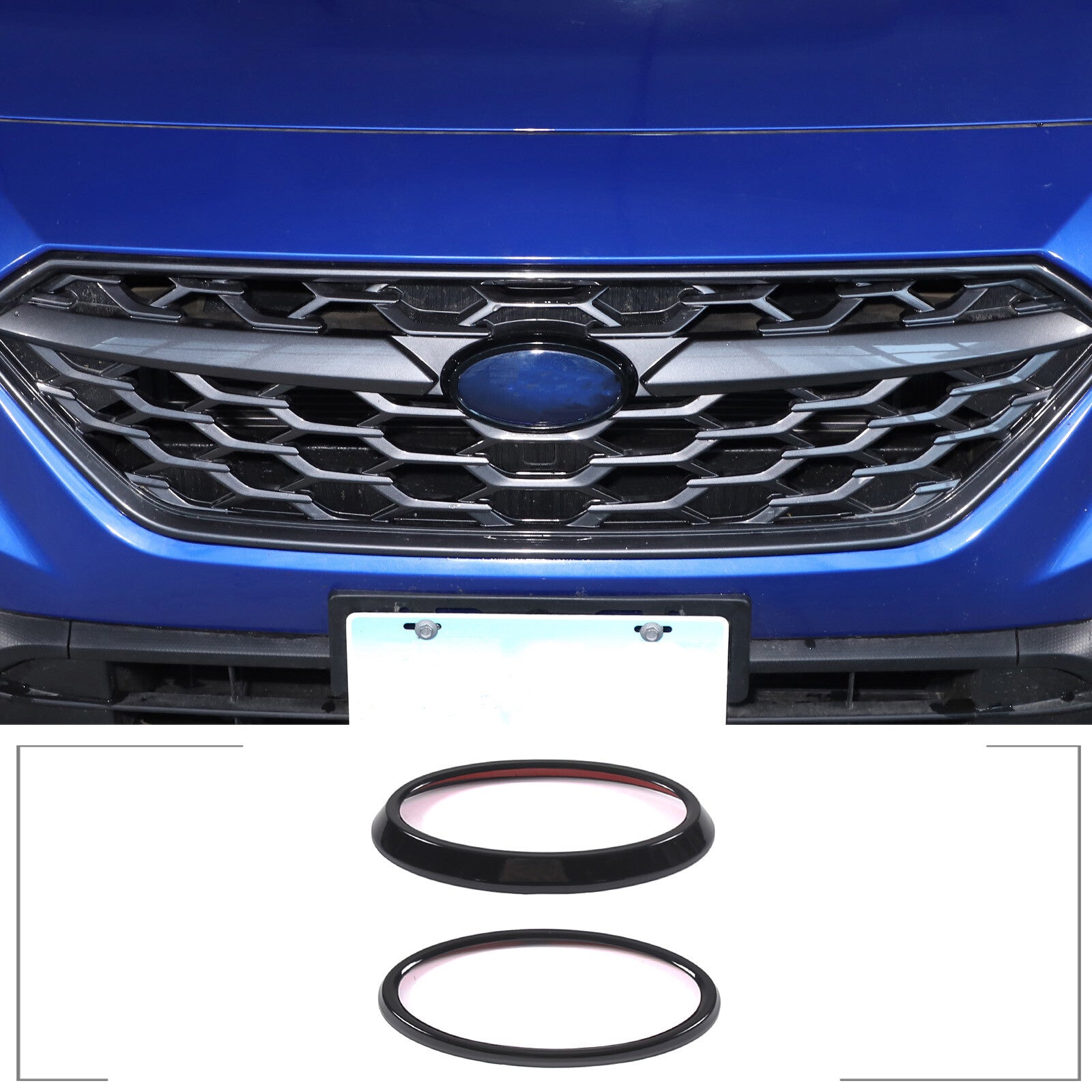 Glossy black ABS range hood handle accent cover for Hummer H2 2003-2009 .