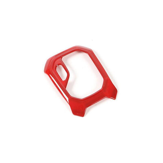 Fit for Jeep Renegade 2015-2020 Bright Red Middle Console Gear Shift Frame Trim