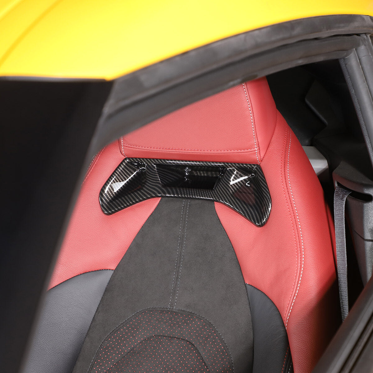 Black ABS front and rear badge decorative ring cover suitable for Subaru Forester 2013-2018- v