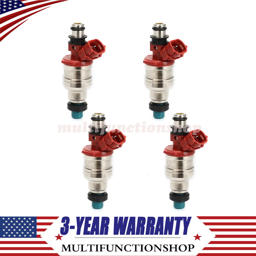 4PCS Fuel Injector Fits for Toyota Pickup 1989 1990 1991 SR5 2.4L 23250-35040