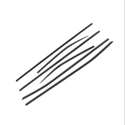 for Toyota Highlander 2021 2022-2023 Car Window Molding Black Steel Strip Covers