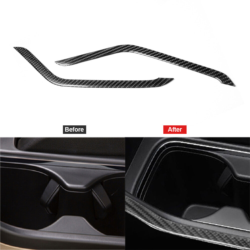 Red Carbon Fiber Center Dashboard Strip Cover Trim For Altima 2019-2022 v