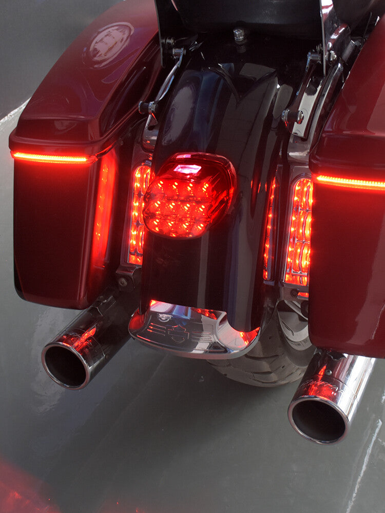 Red LED Running Brake Tail Light for Harley Touring Road King Electra Glide 99+