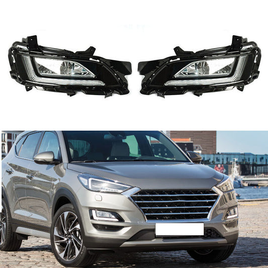 For 2019-2020 for Hyundai for Tucson Front Bumper Fog lights Daytime Running Lights Pair v